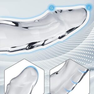 Ribbed Dildo Delight 7.9 inch Clear Dragon Dildo with Powerful Suction for Hands-Free Pleasure – Perfect for Beginners, Women, and Couples